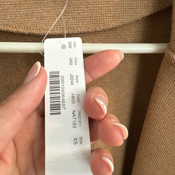 J Crew  Sweater Blazer Heather Khaki Tan XS NWT - Picture 3 of 6